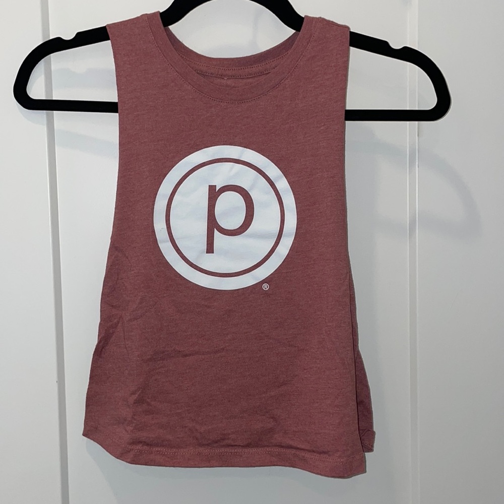 Pink Pure Barre Bella Crop Tank